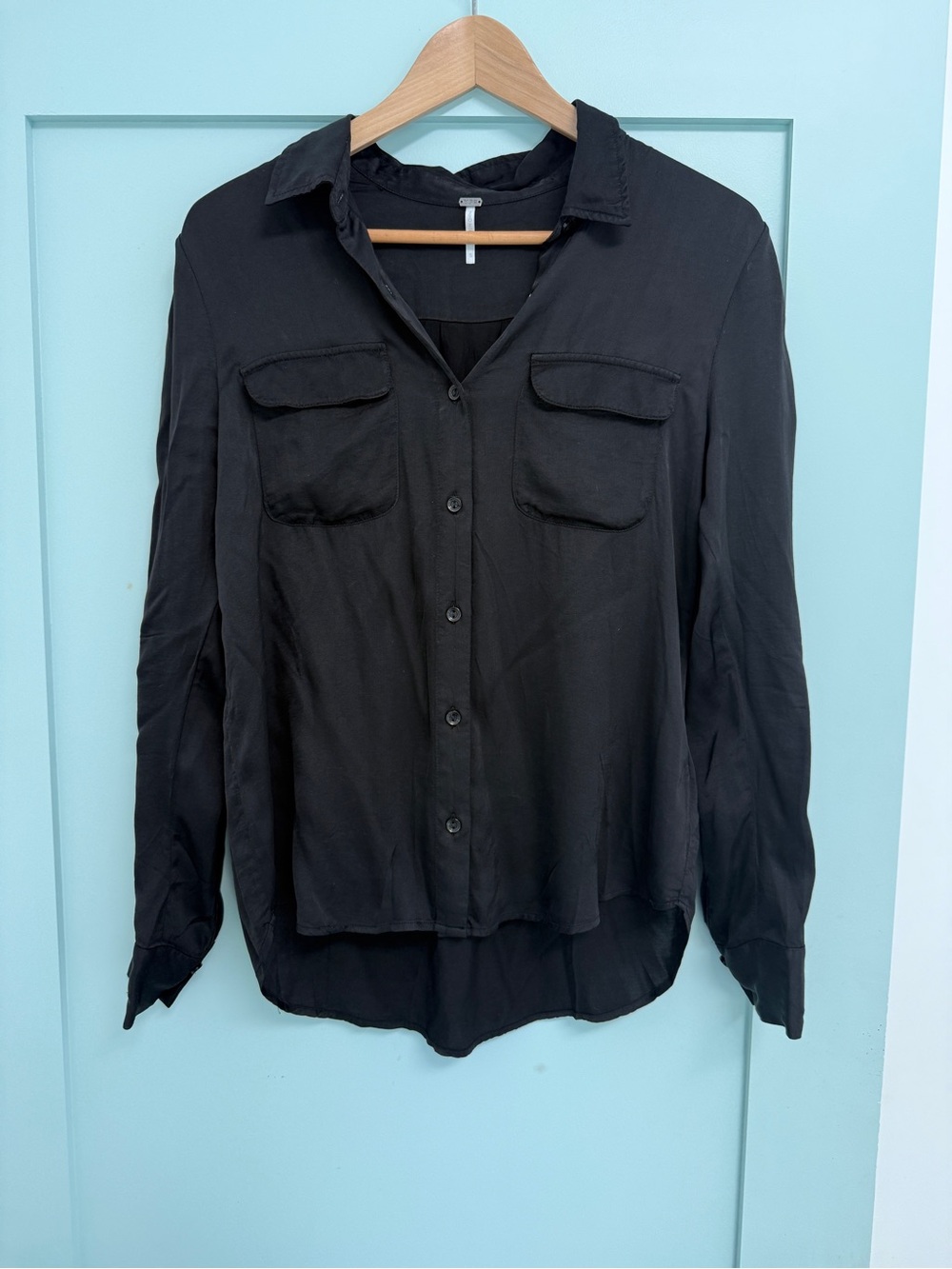 YFB Young Fabulous and Broke Satin feel button down